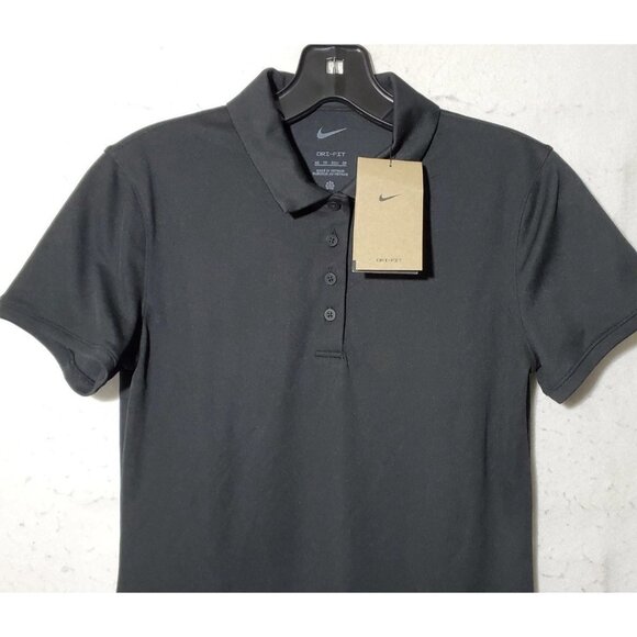 Nike Women's Golf Dri-Fit Victory Short Sleeve Polo, Black, XS - Picture 6 of 16